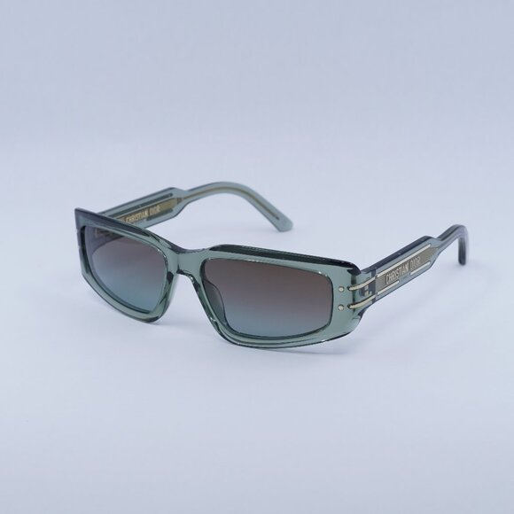 🕶️ New Dior DIORSIGNATURE S9U 55F2 Sunglasses - Shiny Green Frame - Picture 1 of 11